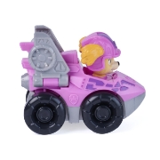 Imagine PATRULA CATELUSILOR FILMUL CU DINOZAURI PUP SQUAD RACERS VEHICUL CU FIGURINA SKYE 6.5CM