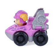 Imagine PATRULA CATELUSILOR FILMUL CU DINOZAURI PUP SQUAD RACERS VEHICUL CU FIGURINA SKYE 6.5CM