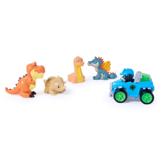 Imagine PATRULA CATELUSILOR FILMUL CU DINOZAURI PUP SQUAD SET 5 FIGURINE ECHIPA DINO