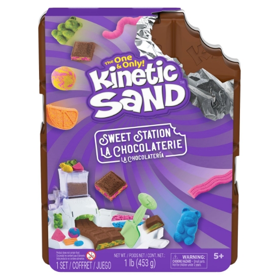 Imagine Kinetic Sand set stație de dulciuri ciocolateria