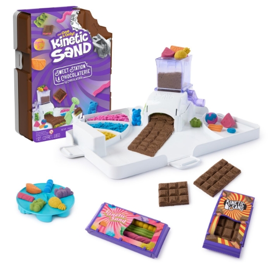 Imagine Kinetic Sand set stație de dulciuri ciocolateria