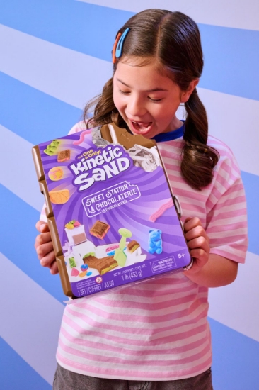 Imagine Kinetic Sand set stație de dulciuri ciocolateria