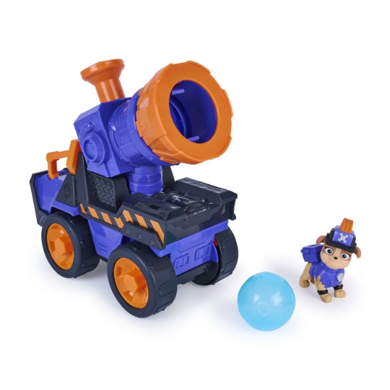 Imagine PATRULA CATELUSILOR RUBBLE SI ECHIPA SET FIGURINA SI VEHICUL MEGA BLASTER 