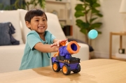 Imagine PATRULA CATELUSILOR RUBBLE SI ECHIPA SET FIGURINA SI VEHICUL MEGA BLASTER 