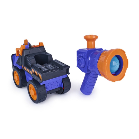 Imagine PATRULA CATELUSILOR RUBBLE SI ECHIPA SET FIGURINA SI VEHICUL MEGA BLASTER 