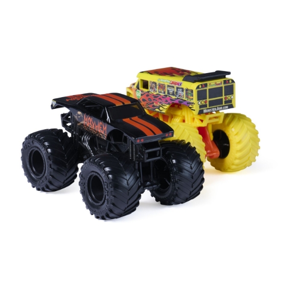 Imagine MONSTER JAM SET 2 MASINUTE METALICE CLASSROOM CRUSHER SI MAYHEM SCARA 1 LA 64