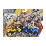 Imagine MONSTER JAM SET 2 MASINUTE METALICE HORSE POWER SI TEMPEST STEED SCARA 1 LA 64