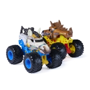 Imagine MONSTER JAM SET 2 MASINUTE METALICE HORSE POWER SI TEMPEST STEED SCARA 1 LA 64