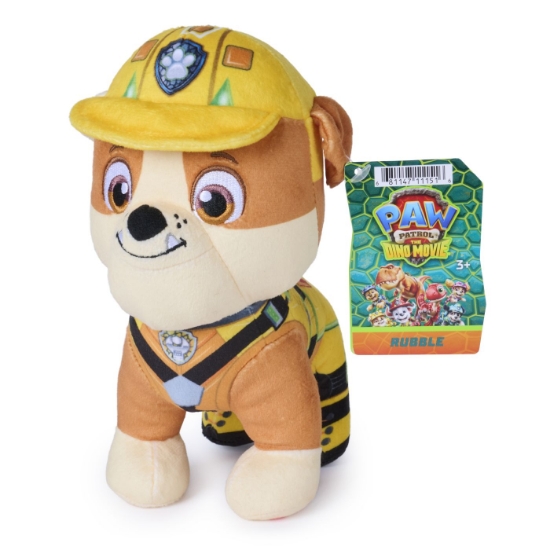 Imagine Patrula Cățelușilor filmul cu dinozauri pup pals figurină de plus Rubble