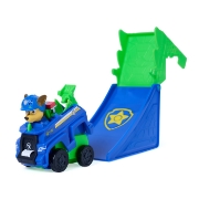 Imagine PATRULA CATELUSILOR FILMUL CU DINOZAURI SET VEHICUL CU RAMPA SI FIGURINA CHASE
