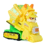 Imagine PATRULA CATELUSILOR FILMUL CU DINOZAURI SET VEHICUL CU RAMPA SI FIGURINA RUBBLE