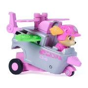Imagine PATRULA CATELUSILOR FILMUL CU DINOZAURI SET VEHICUL CU RAMPA SI FIGURINA SKYE