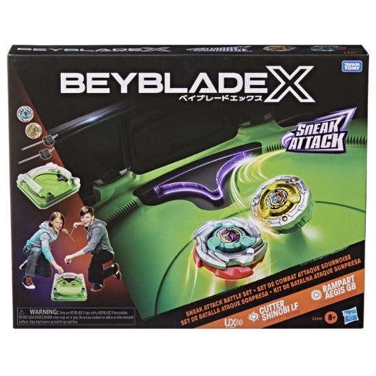 Imagine BEYBLADE X SET SNEAK ATTACK CUTTER SHINOBI LF SI RAMPART AEGIS GB 