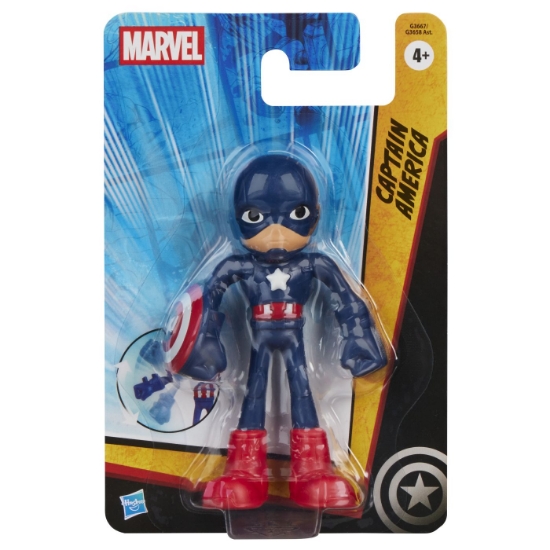 Imagine MARVEL RAZBUNATORII FIGURINA CAPTAIN AMERICA 6CM
