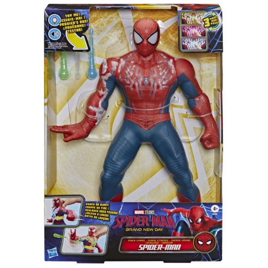 Imagine SPIDER MAN SET INCARCARE DE PUTERE CU FIGURINA SPIDER MAN SI ACCESORII 36.5CM