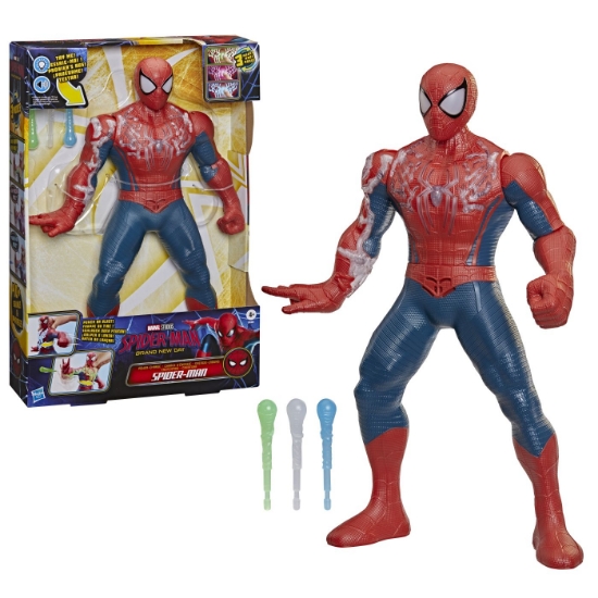 Imagine SPIDER MAN SET INCARCARE DE PUTERE CU FIGURINA SPIDER MAN SI ACCESORII 36.5CM