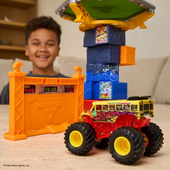 Imagine MONSTER JAM SMASH AND BASH SET DE JOACA CRASH COURSE 