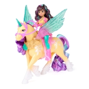 Imagine UNICORN ACADEMY SET MAGIA ARIPILOR CU PAPUSA AVA SI UNICORNUL LEAF CU ACCESORII