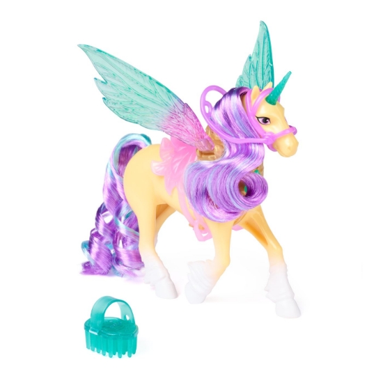 Imagine UNICORN ACADEMY SET MAGIA ARIPILOR CU PAPUSA AVA SI UNICORNUL LEAF CU ACCESORII