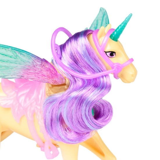 Imagine UNICORN ACADEMY SET MAGIA ARIPILOR CU PAPUSA AVA SI UNICORNUL LEAF CU ACCESORII
