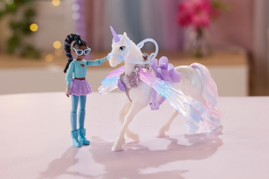 Imagine UNICORN ACADEMY SET MAGIA ARIPILOR CU PAPUSA LAYLA SI UNICORNUL GLACIER CU ACCESORII