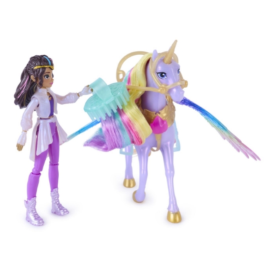 Imagine UNICORN ACADEMY SET MAGIA ARIPILOR CU PAPUSA SOPHIA SI UNICORNUL WILDSTAR CU ACCESORII