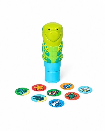 Imagine Melissa & Doug sticker wow set de joacă autocolante și ștampilă broască țestoasă