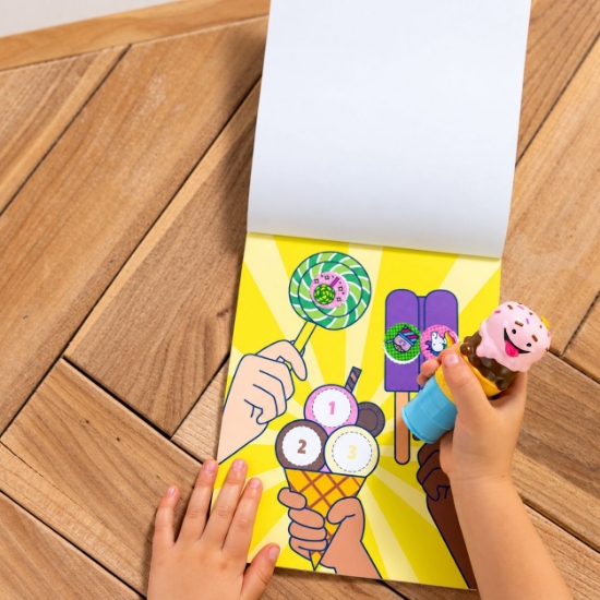Imagine Melissa & Doug sticker wow set de joacă autocolante și ștampilă înghețată