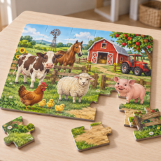 Imagine pentru categorie Puzzle cu animale și fermă