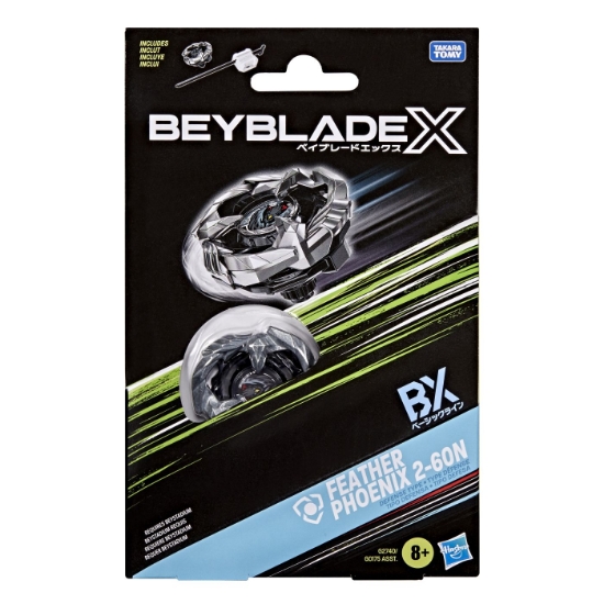 Imagine BEYBLADE X LET IT RIP SET LANSATOR SI ROATA FEATHER PHOENIX 2-60N
