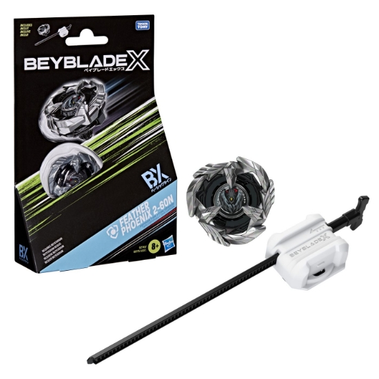 Imagine BEYBLADE X LET IT RIP SET LANSATOR SI ROATA FEATHER PHOENIX 2-60N
