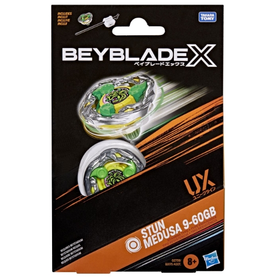 Imagine BEYBLADE X LET IT RIP SET LANSATOR SI ROATA STUN MEDUSA 9-60GB