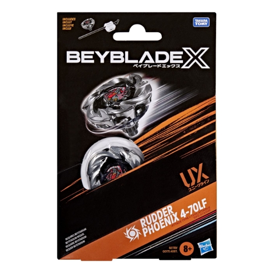 Imagine BEYBLADE X LET IT RIP SET LANSATOR SI ROATA RUDDER PHOENIX 4-70LF