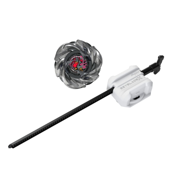 Imagine BEYBLADE X LET IT RIP SET LANSATOR SI ROATA RUDDER PHOENIX 4-70LF