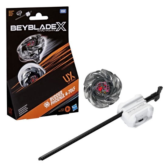 Imagine BEYBLADE X LET IT RIP SET LANSATOR SI ROATA RUDDER PHOENIX 4-70LF
