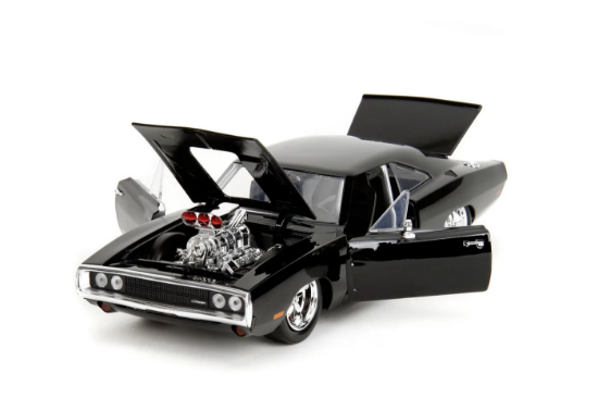 Imagine JADA FAST AND FURIOUS SET FIGURINA DOM SI MASINUTA METALICA DODGE CHARGER 1970 SCARA 1 LA 24