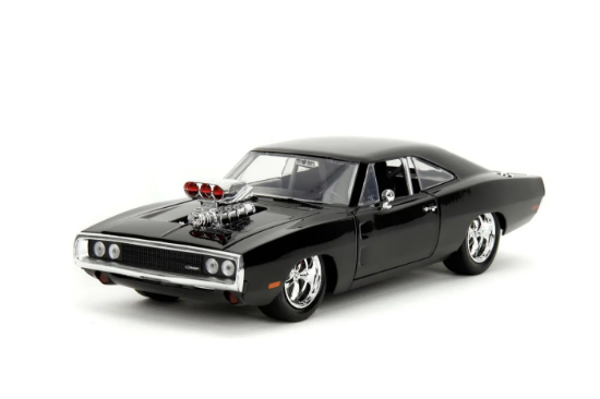 Imagine JADA FAST AND FURIOUS SET FIGURINA DOM SI MASINUTA METALICA DODGE CHARGER 1970 SCARA 1 LA 24