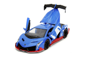 Imagine JADA SET FIGURINA ARICIUL SONIC SI MASINUTA METALICA SONIC LAMBORGHINI VENENO SCARA 1 LA 24