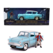 Imagine JADA HARRY POTTER SET FIGURINA HARRY POTTER SI MASINUTA METALICA FORD ANGLIA 1959 SCARA 1 LA 24