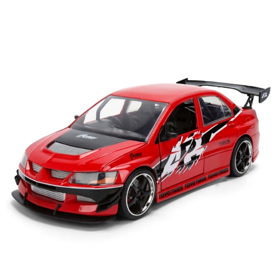 Imagine JADA FAST AND FURIOUS MASINUTA METALICA MITSUBISHI LANCER EVOLUTION IX SCARA 1 LA 24