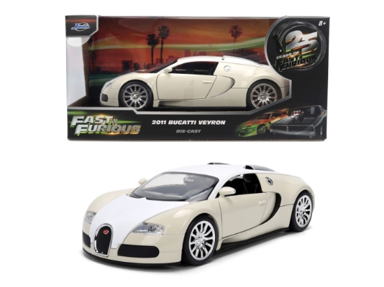 Imagine JADA FAST AND FURIOUS MASINUTA METALICA BUGATTI VEYRON 2011 SCARA 1 LA 24