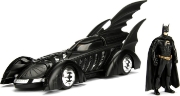 Imagine JADA DC SET BATMAN FOREVER FIGURINA BATMAN SI MASINUTA METALICA BATMOBILE SCARA 1 LA 24