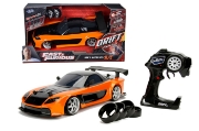Imagine JADA FAST AND FURIOUS MASINUTA RC CU TELECOMANDA HANS MAZDA RX 7 SCARA 1 LA 10