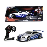 Imagine JADA ELITE FAST AND FURIOUS MASINUTA RC CU TELECOMANDA BRIAN NISSAN SKYLINE GTR R34 SCARA 1 LA 10