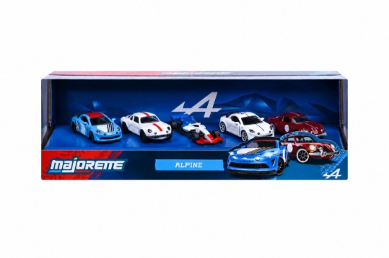 Imagine MAJORETTE SET 5 MASINUTE METALICE ALPINE SCARA 1 LA 64