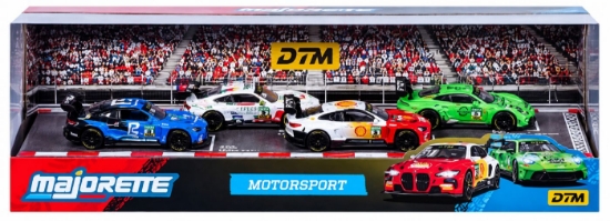Imagine MAJORETTE SET 4 MASINUTE METALICE MOTORSPORT DTM SCARA 1 LA 64