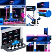 Imagine MAJORETTE SET MOTORSPORT BWT ALPINE F1 TEAM CU MASINUTA INCLUSA ALPINE A525 R19 SCARA 1 LA 64