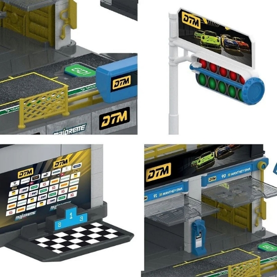 Imagine MAJORETTE SET MOTORSPORT DTM CU MASINUTA INCLUSA PORSCHE 911 GT3 R SCARA 1 LA 64