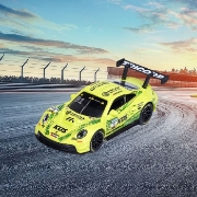 Imagine MAJORETTE SET MOTORSPORT DTM CU MASINUTA INCLUSA PORSCHE 911 GT3 R SCARA 1 LA 64
