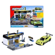 Imagine MAJORETTE SET MOTORSPORT DTM CU MASINUTA INCLUSA PORSCHE 911 GT3 R SCARA 1 LA 64